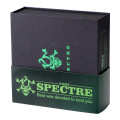 Niestandardowe pudełko magnetyczne ze sztywnego kartonu z zielonym logo
