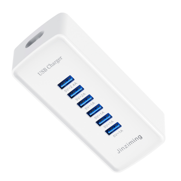 Station de charge de voyage pour chargeur de téléphone USB à 6 ports