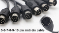 S-Video Power DIN 6PIN SIGNAL CABLE MIDI