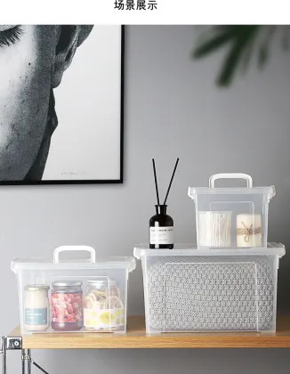 Transparent and thickened storage box