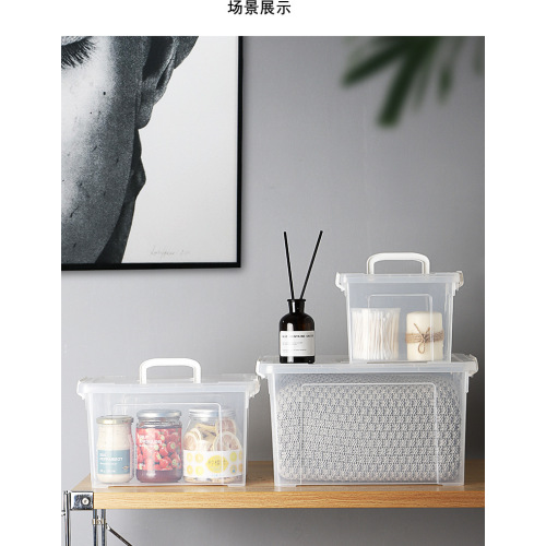 Transparent and thickened storage box