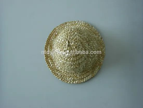 High quality handmade small straw hat for dolls