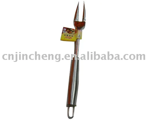 stainless steel meat fork