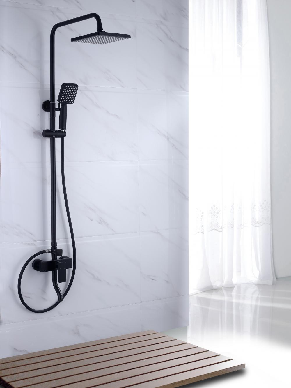 Black Shower Set