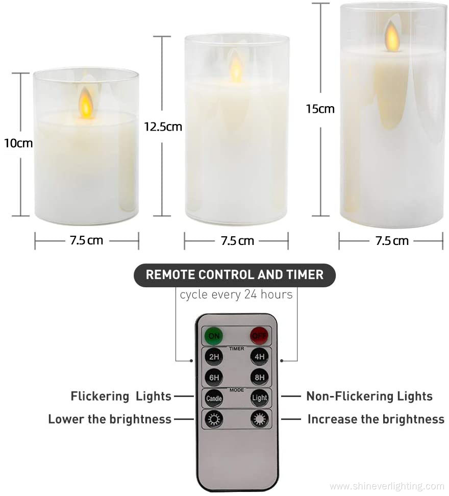 LED Remote Control Simulation False Candle Light