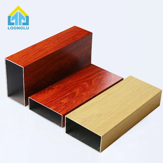 Different Size Aluminum Tubing 6063 T5 Hollow Rectangular and Square Tubes