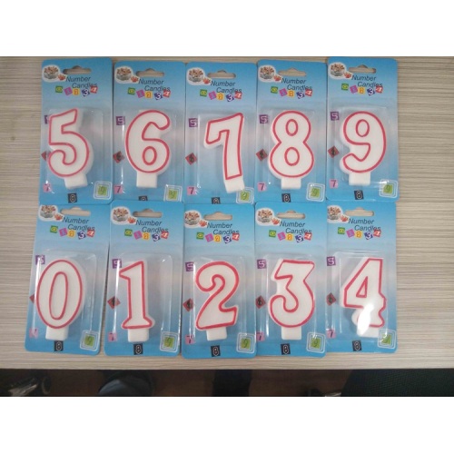 Hot Sale Birthday Number Burning Candle
