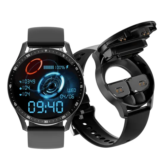 PGRETY 2-in-1 Smart Watch and Headphones: The Ultimate Wearable Device with Touch Screen, Heart Rate Monitoring, and Bluetooth TWS Earbuds