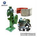 Foot operated brake shoe brake lining rivet machine
