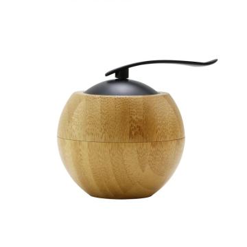 Jar de crème en bambou en forme de pomme chic 30g 50g