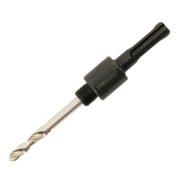 Professional SDS-PLUS Shank Hole Saw Arbor and Pilot Drill Set for 4-30mm Bi-metal and TCT Hole Saw