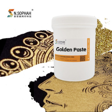 High Shine High Fastness Water Gold Ink Printing Paste Paste