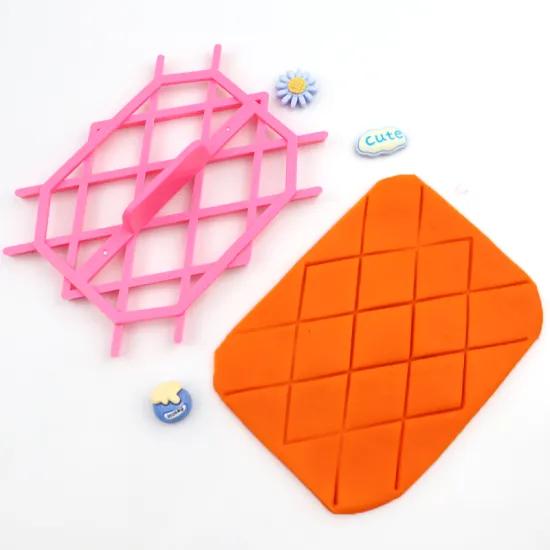 Factory Direct Kids' Food Grade Plastic Cookie Cutters Set: Rhombus, Flower, Diamond Shapes