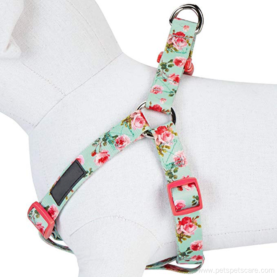 Pet Spring Scent Inspired Floral Sublimation Dog Harness