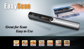 Portable Mini Scanner,digital Scanner-300 To 600 Dpi,2 X Aa,usb2.0