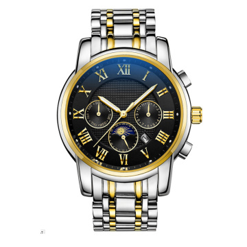 oem case steel parts automatic wrist watch
