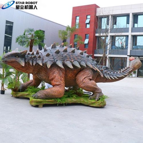 Anquilosaurio animatrónico realista para Dinosaur Park