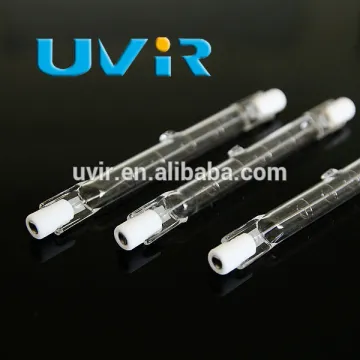clear single tube Halogen R7s heating lamp