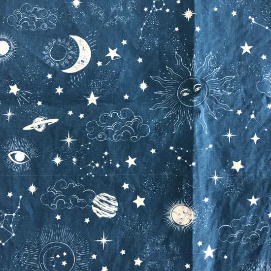 Hot sale custom digital print cotton poplin fabric