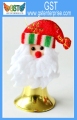 5 Santa sino pendurado com chapéu de arco-íris