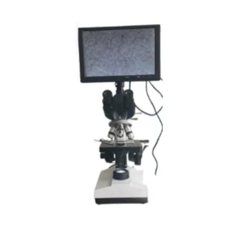 M107SM Trinocular Microscope with 10 Inch Display for Bacteria, Cells, and Mites