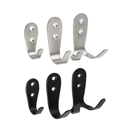 Double Coat Hooks: Backpack and Robe Hooks Hardware