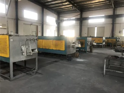 Continuous push rod furnace