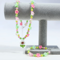 Set di collana di fiori di primavera delle ragazze