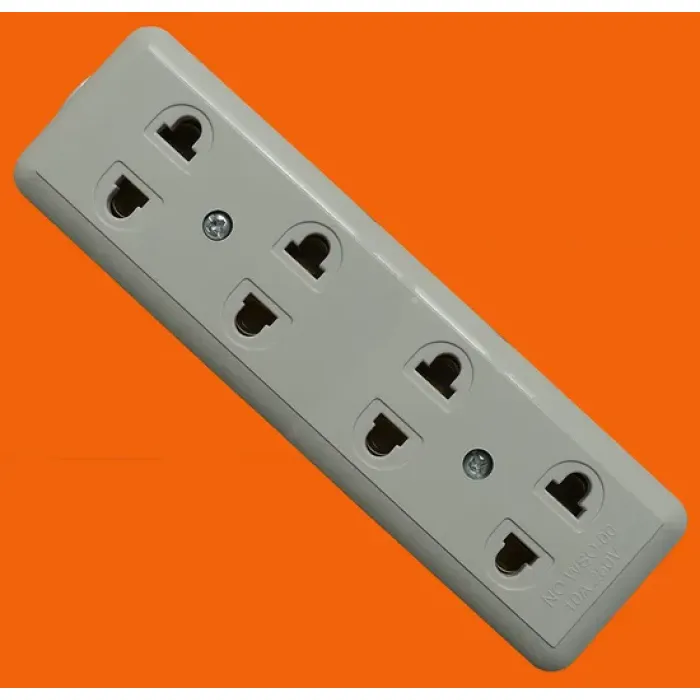 Toma de corriente de 3 tomas con cable de 3 m (AE7003)