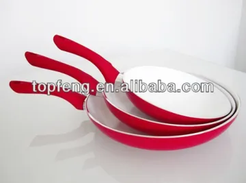 FRY PAN SET OF 3, Red/non-stick pan set/fry pan set/pots and pans set