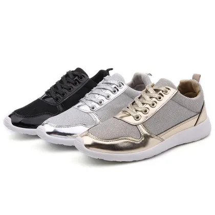 Korean fashion breathable casual shoes summer new design sports lady's shoes flat shoes