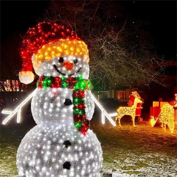 3D LED Christmas Snowman Motif Light for Indoor and Outdoor Decoration