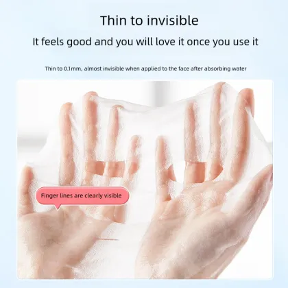 100 Pcs Compressed Facial Mask Sheets - DIY Disposable Natural Cotton Skin Care Masks