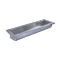 stainless steel wall mounted trough