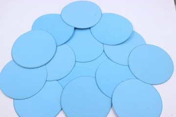 Blue Abrasive Velcro Disc Metal Polish