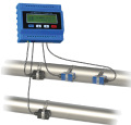 klem flowmeter ultrasonik pada meter aliran