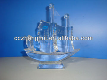2016 pretty and custom crystal ship model