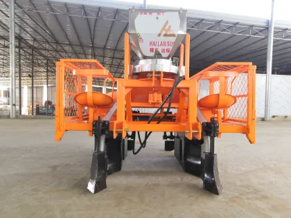 Two rows sugarcane planter for seed cultivators