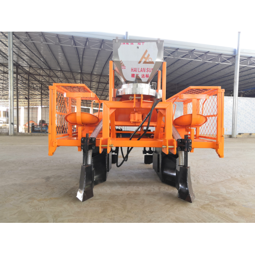 Two rows sugarcane planter for seed cultivators