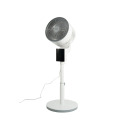 Hochwertiger weißer Standventilator mit Fernbedienung und LED-Anzeige
