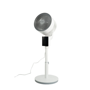 Hochwertiger weißer Standventilator mit Fernbedienung und LED-Anzeige