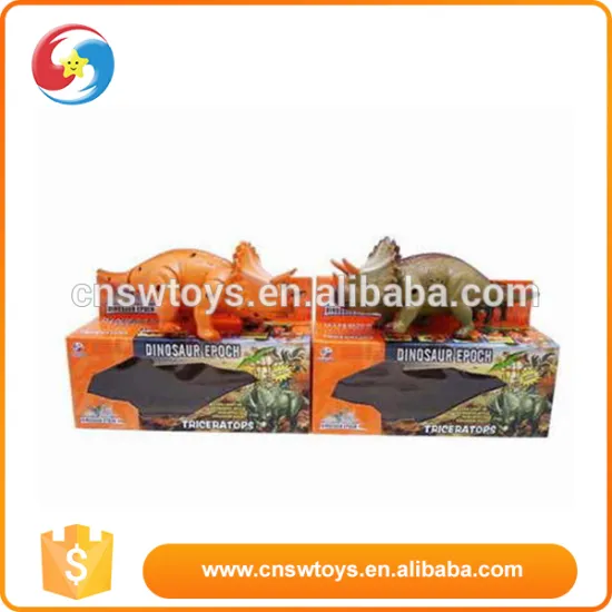 New products customized mini B/O plastic dinosaur toys with light & sounds