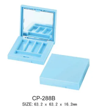 Square Plastic Cosmetic Compact/Eyeshadow Case