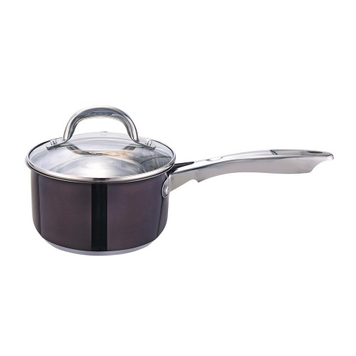 Saucepan with black coating for cooking 2QT
