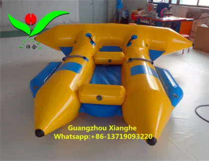 Water saling inflatable flying fish tube ray banana boat price