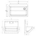 stainless steel scrub sink for hospital