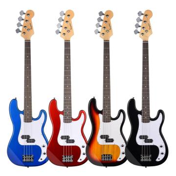 Guitare de basse électrique à quatre cordes personnalisée