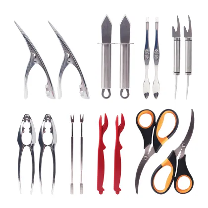 Hot Seller Seafood Tools Oyster Clam Shellfish Opener Kit with PP Handle