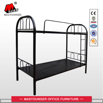 School Worker Use Black Metal Bunk Bed