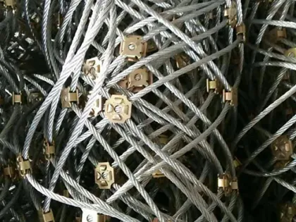 slope protection Mesh netting Steel Cable Rolled Net